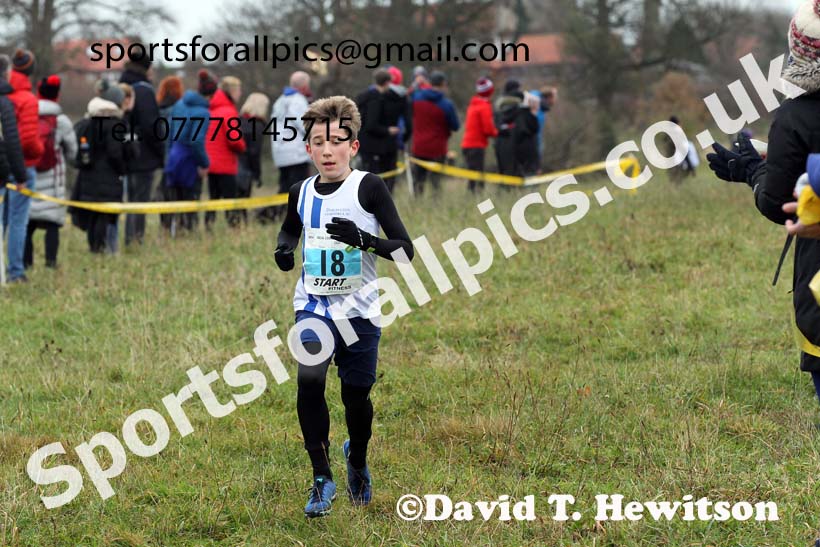 Boys under-13s, 2021 North Eastern Cross Country Championships, Sedgefield. Photo: David T. Hewitson/Sports for All Pics